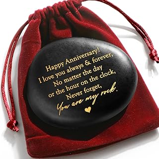 Happy Anniversary Rock Gifts,Anniversary Presents for Men Women,Anniversary Presents for Couple,Anniversary Wedding Gift,Gifts for Husband Wife,Couple Gifts,Aniversario Gift for Him Her,Romantic Gifts