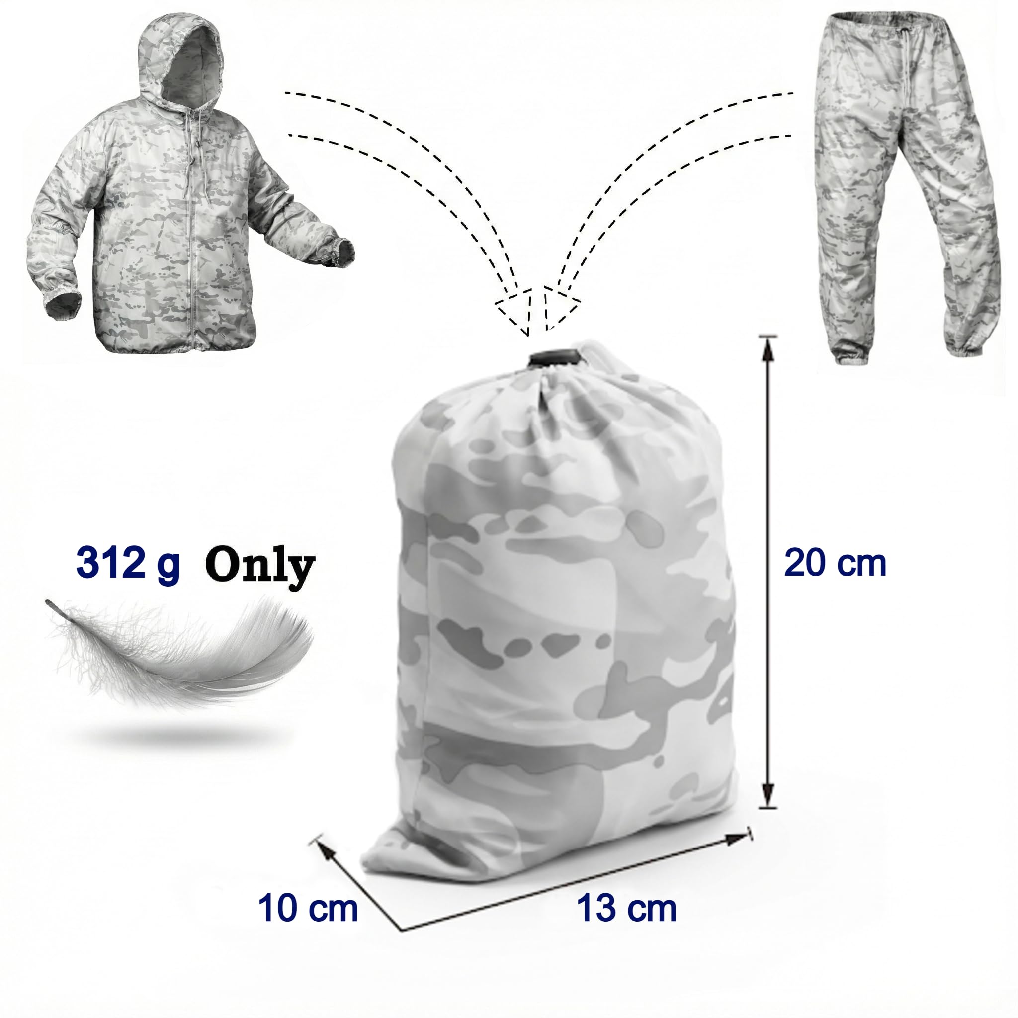 Eosphorus Multicam Alpine Camuflaje de nieve para caza airsoft paintball