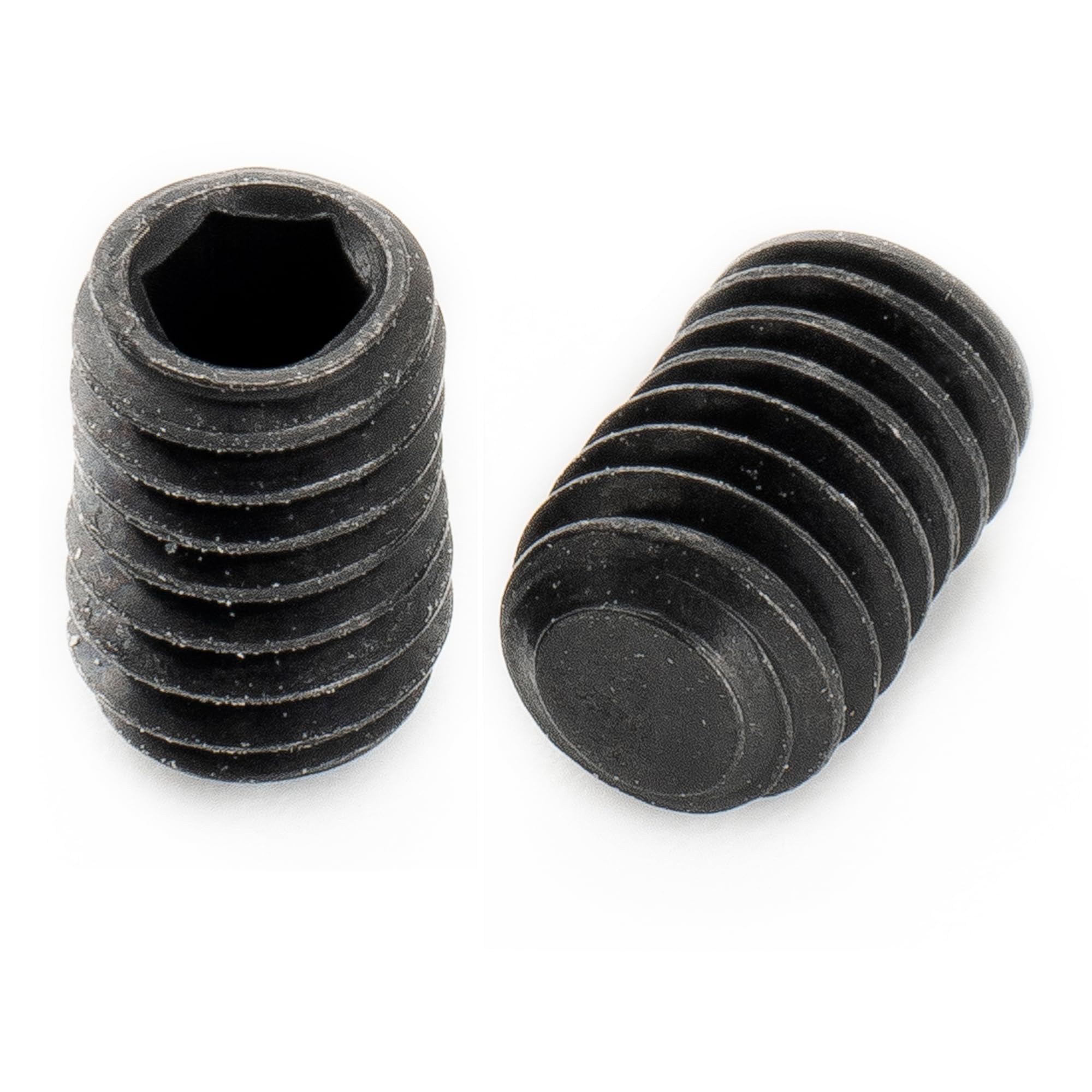 Musiclily Pro Metric M4x6mm Stainless Steel Hex Socket Set Screws Flat Point for Electric Guitar Bass Control Knobs Black (Set of 10) - Image 4