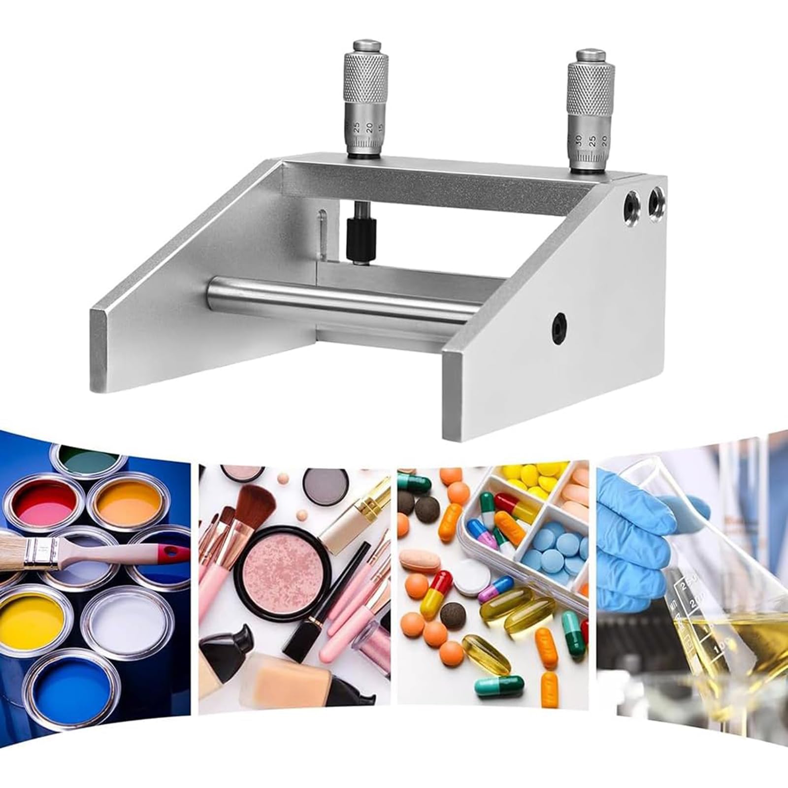 Regulowany aplikator do powlekania folii, 50-350 mm mokra powlekarka foliowa z mikrometrem, szerokość 0-3500um, do zastosowań laboratoryjnych i przemysłowych
