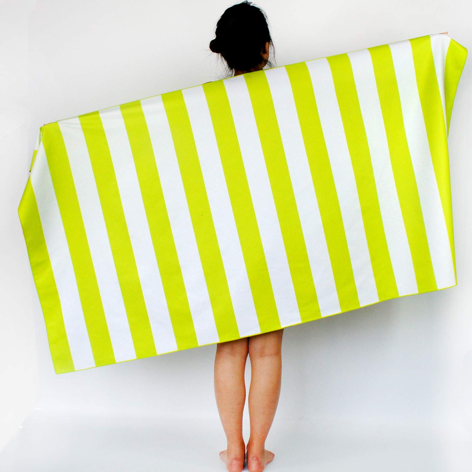 Microfiber towel quick-drying towel set for beach, travel, swimming, swimming pool, camping, outdoor and sports towels - lightweight, compact and sandless (yellow)