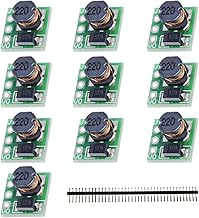 Youmile 10 Pcs DC-DC 1.5V 1.8V 2.5V 3V 3.3V 3.7V 4.2V to 5V Boost Converter Module Step-Up Voltage Power Supply Module with 40Pin Header