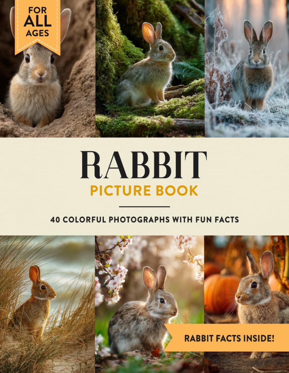 Rabbit Picture Book: Learn All About Bunnies with Fun Photos and Rabbit Facts for Kids & Adults