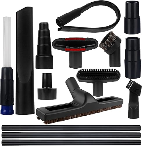 15 accesorios universales para aspiradora para aspiradora de tienda, accesorios para aspiradora con adaptadores universales de manguera de vacío y