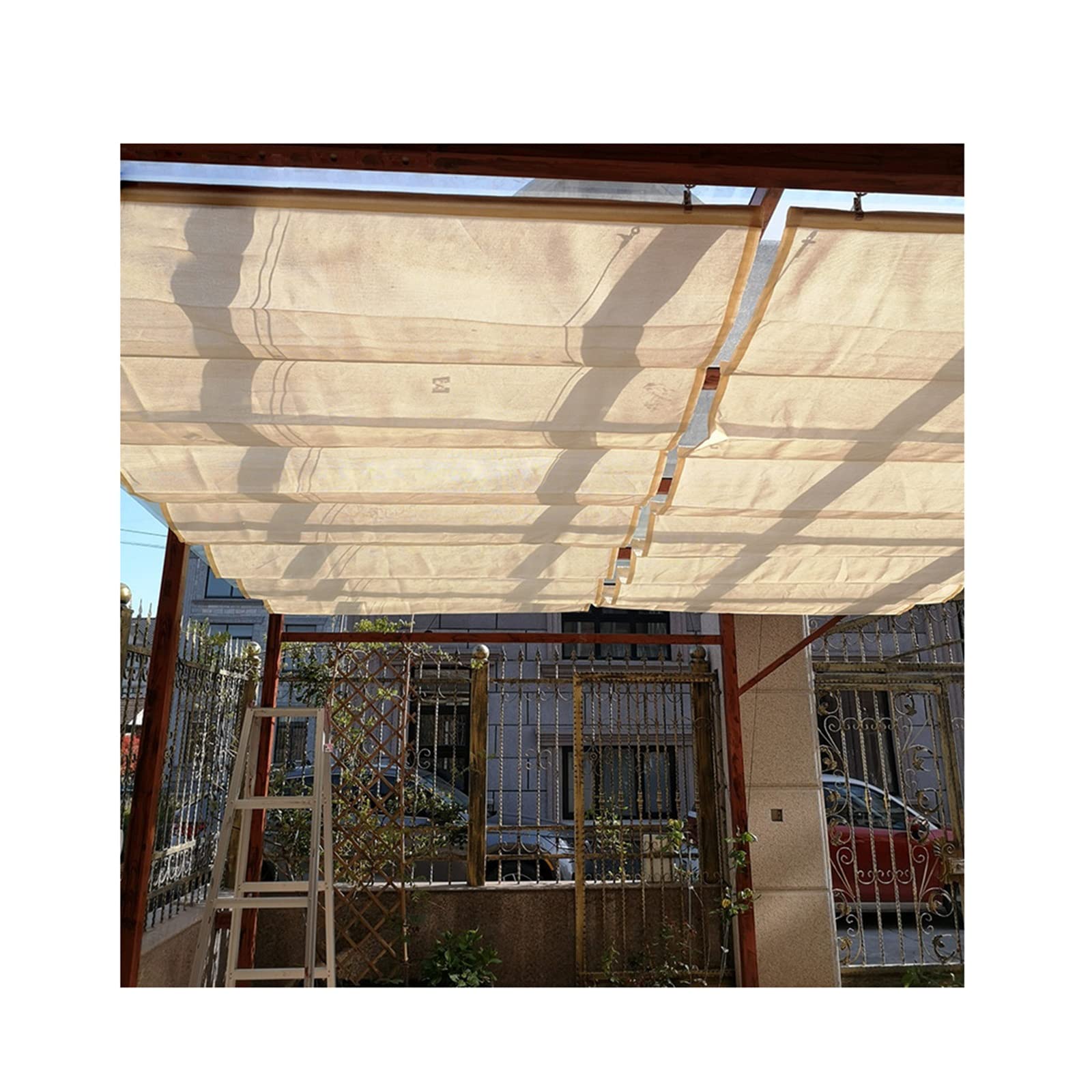 Store pour pergola anti-chaleur, auvent rétractable de terrasse