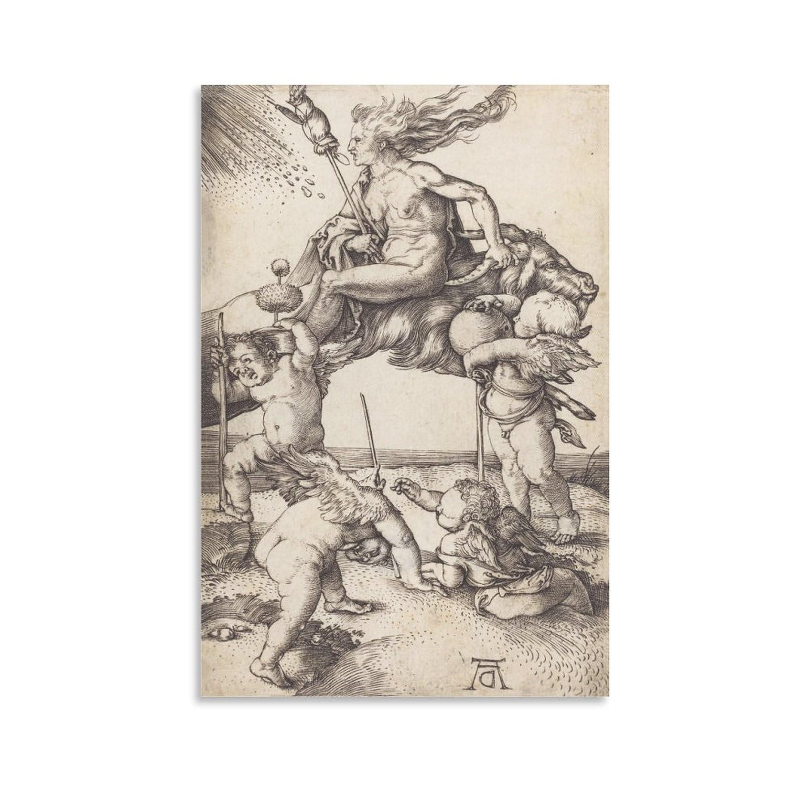 アルブレヒト・デューラー、【四人の使徒　２】、希少豪華画集画、新品高級額・額装付 1055px-Vier_Apostel_(