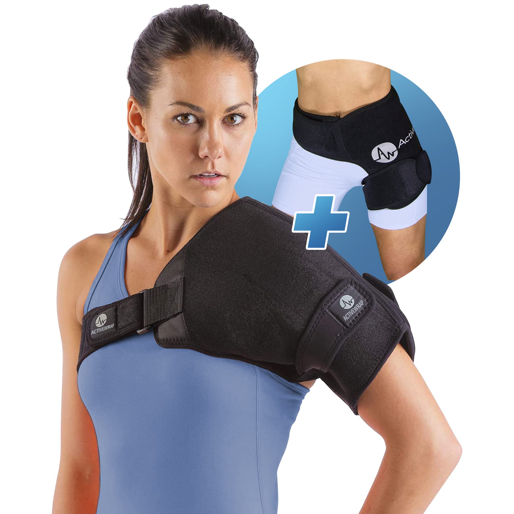 ActiveWrap - Shoulder Ice Pack Wrap with Hip Ice Pack