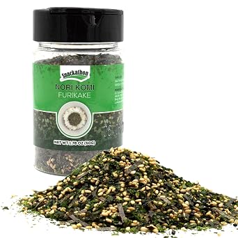 Snackathon Furikake Rice Seasoning, Japanese Spices Topper for Rice Ball, Salad, Stir Fried Vegetables Pack of 1, Nori Komi