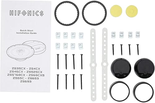 Miniatura 7 de Hifonics ZS65C Zeus Series 6.5" 400-Watt Sistema de altavoces de componentes de audio de 2 vías para automóvil con soporte para teléfono con imán de