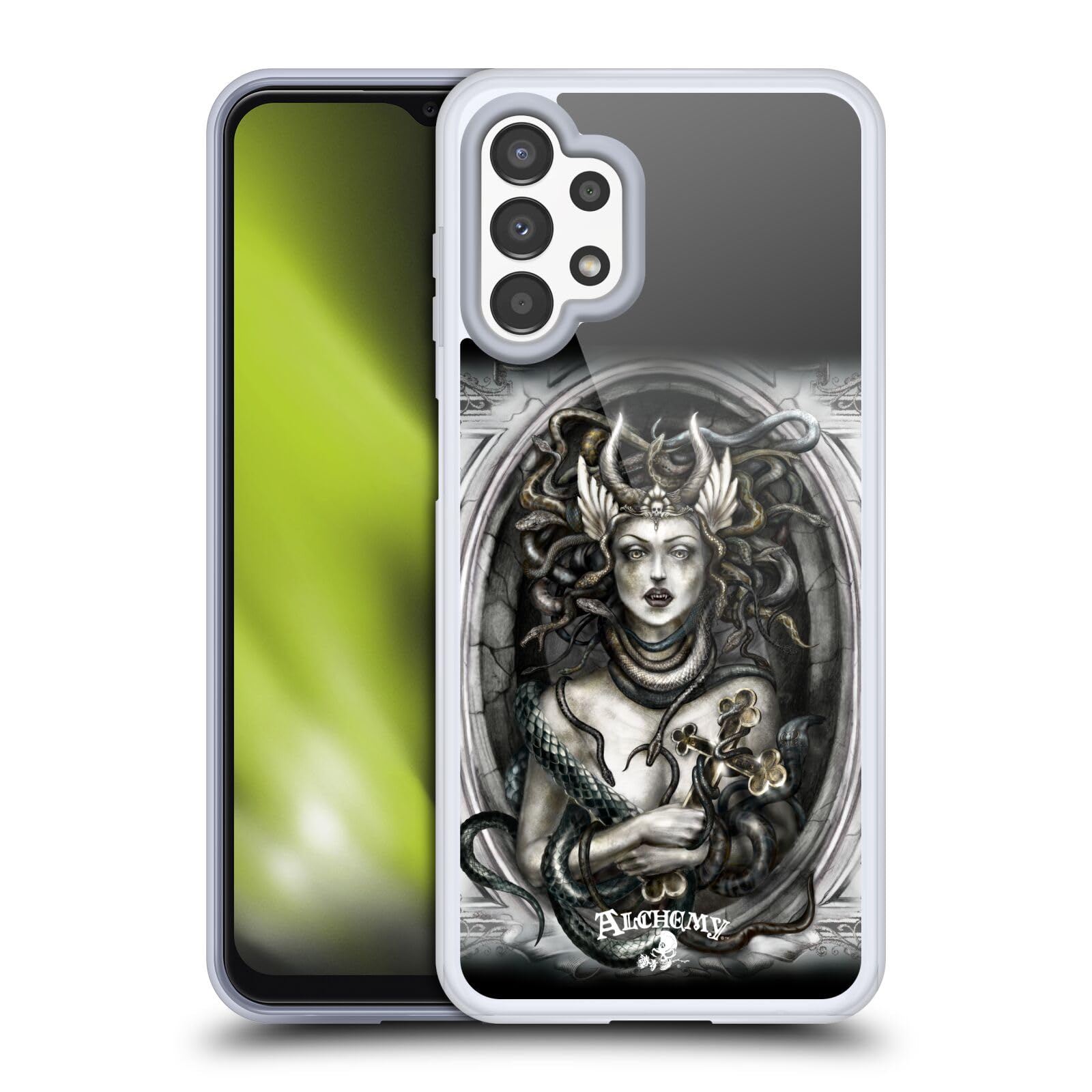 Funda gel Samsung Galaxy A13 silicona flexible Alchemy Gothic Dante antimanchas 7