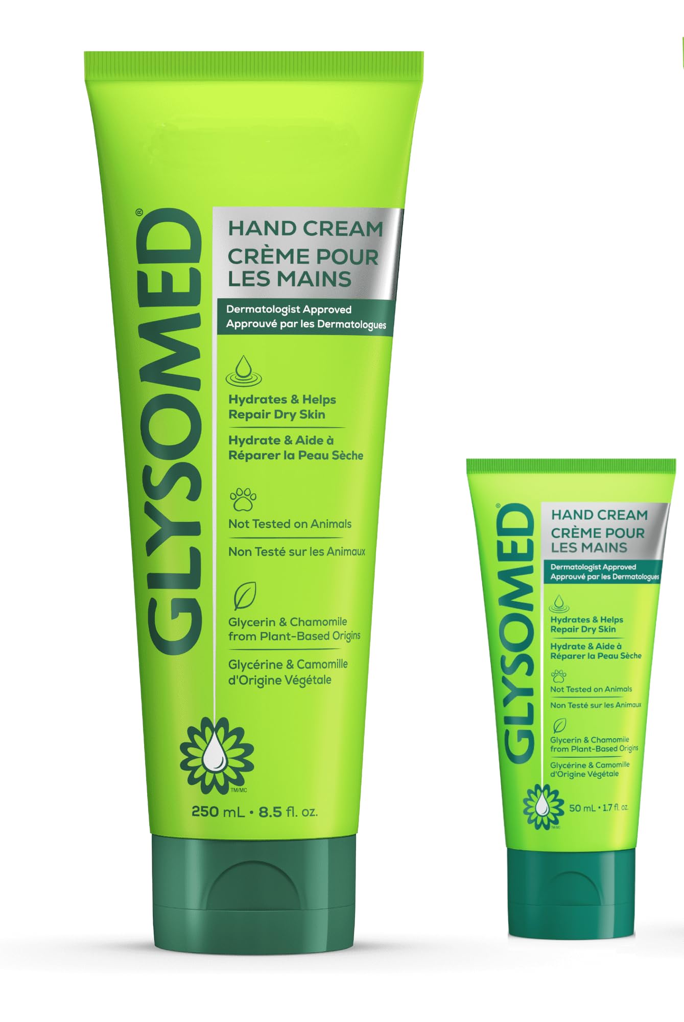 Glysomed Hand Cream Mix Pack (1 x Large Tube 250mL / 8.5 fl oz and 1 x Mini Travel Size Tube 50mL / 1.7 fl oz)
