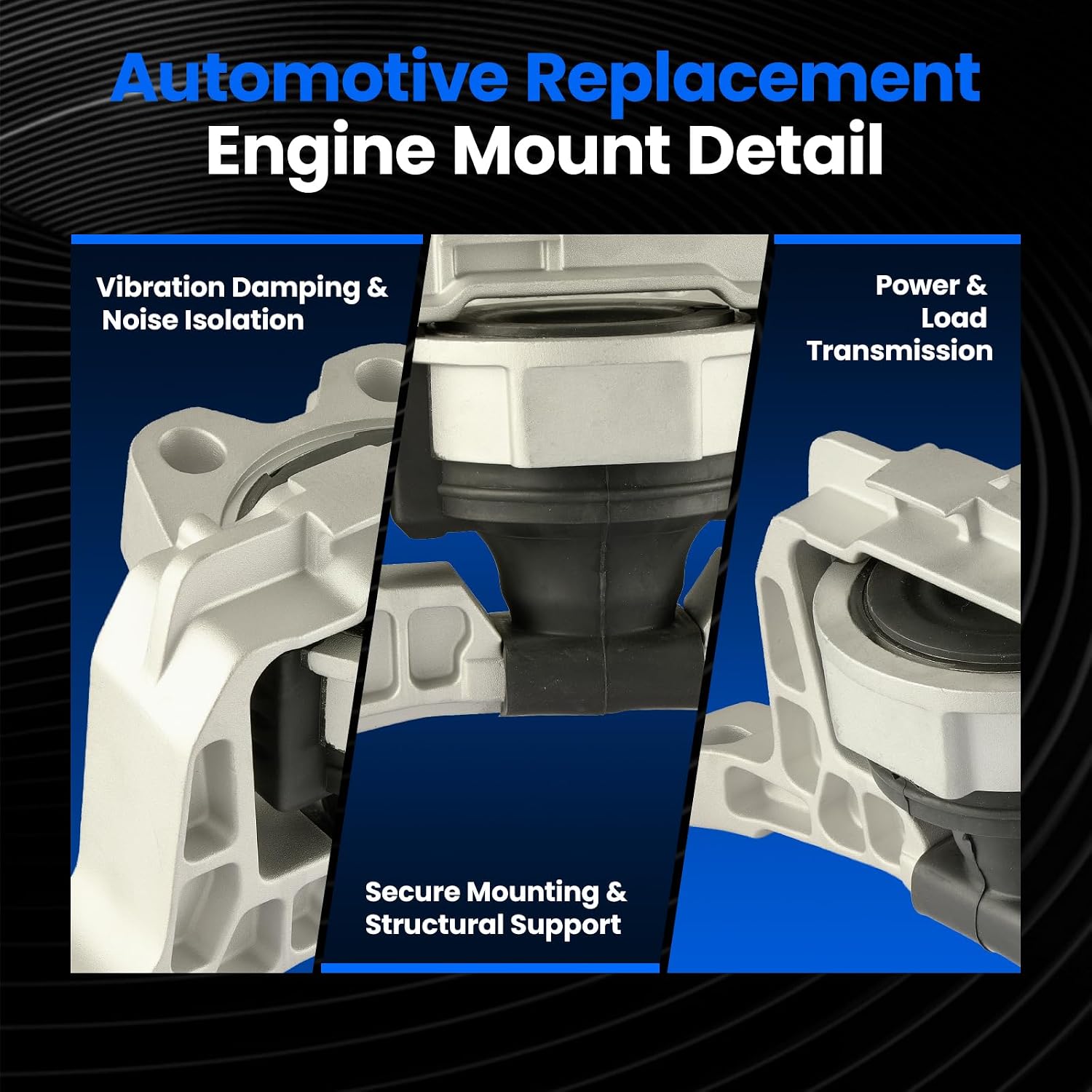 Front Engine Motor Mount 1PCS Compatible with Ford Focus 2012-2018 L4 2.0L, Replace for A5646