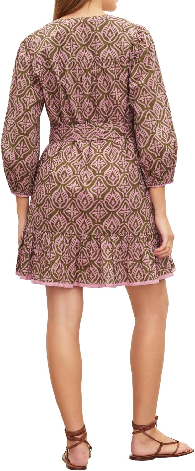 Velvet by Graham & Spencer Women's Kenley Mosaic Cotton Short Dress - Image 3