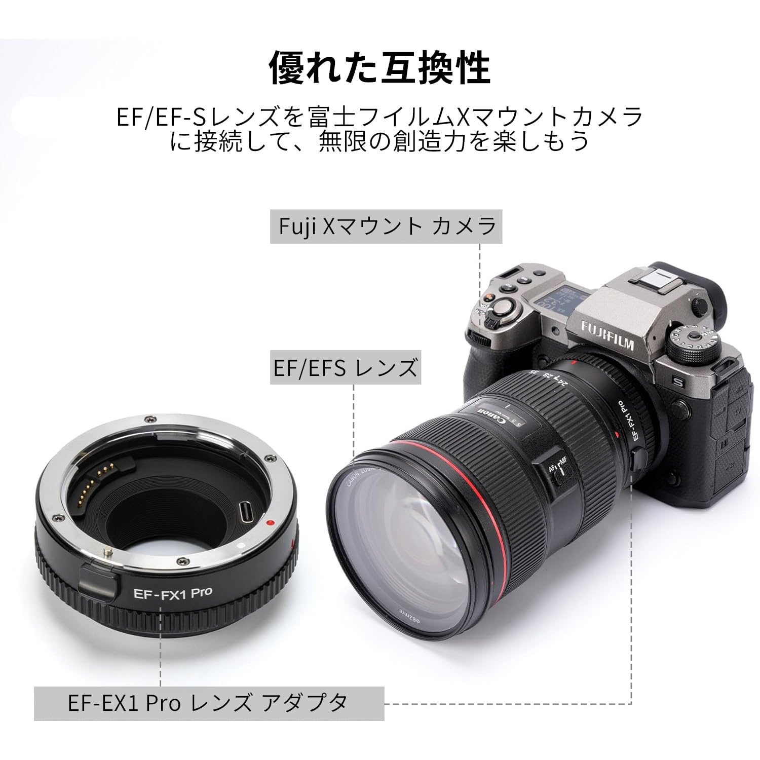 Amazon | VILTROX EF-FX1 PRO オートフォーカスレンズマウント