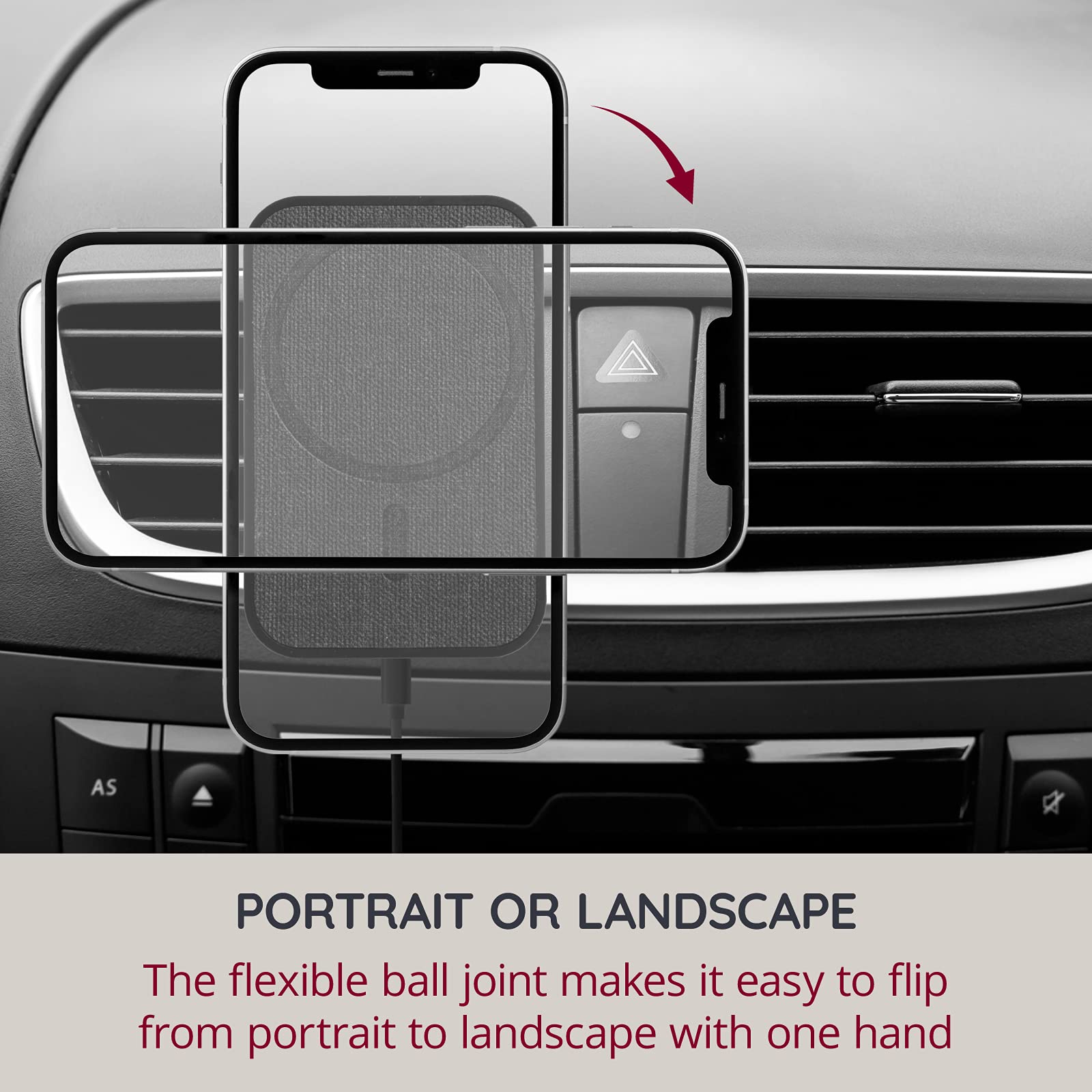 Support Telephone Voiture Induction, Compatible Magsafe 15W Chargeur Induction Voiture Image du produit 4