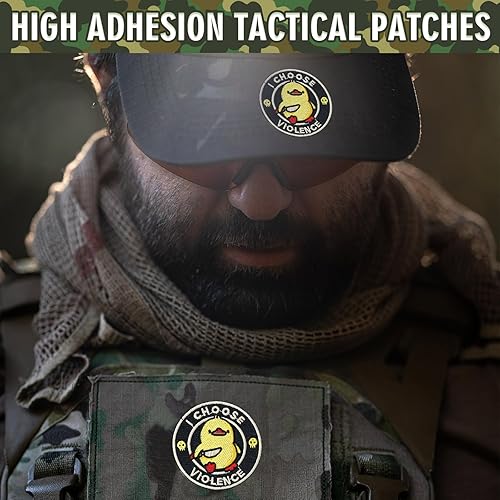 Miniatura 6 de XMJY Parche con texto en inglés "I Choose Violence, parche bordado de 3 pulgadas con gancho y bucle, divertido parche de moral para mochilas