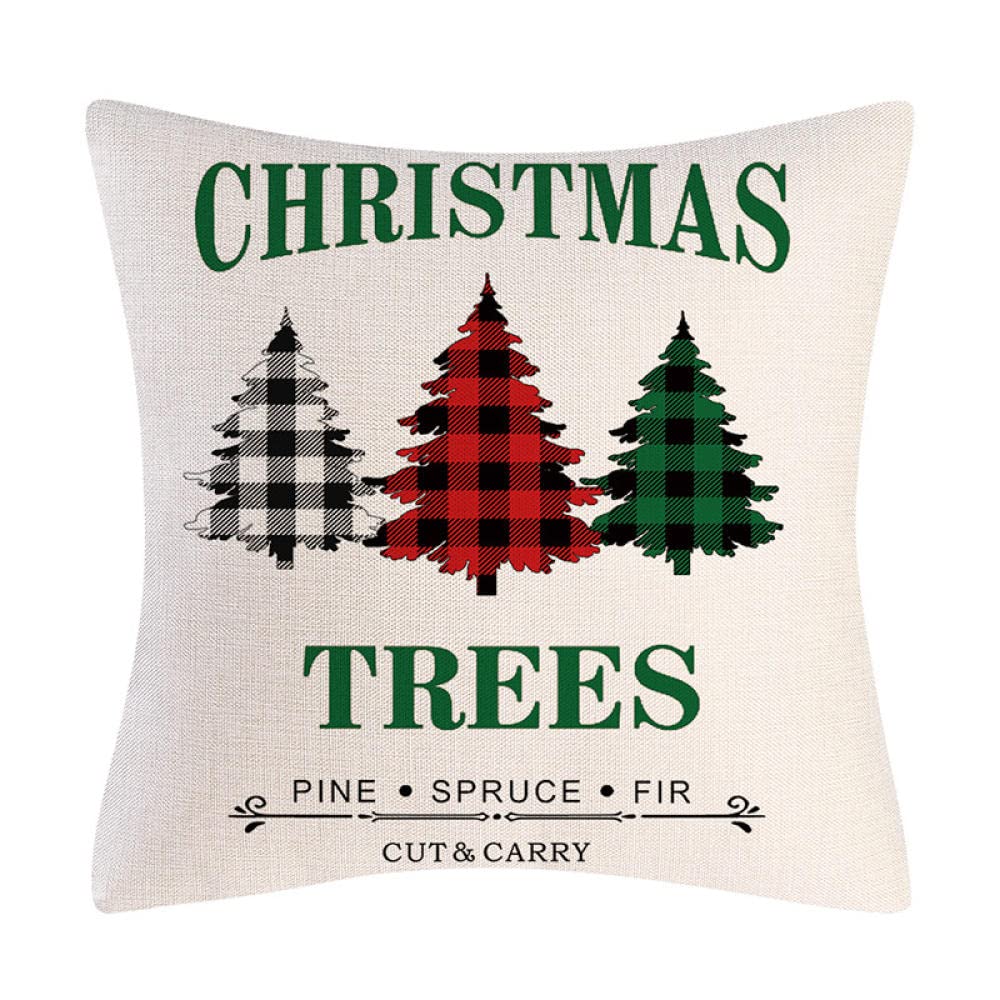 4 Piezas Fundas de Cojín 60x60cm Camión Estilo Granja Throw Pillow Covers Decorativo Fundas de Cojín para Sofá Cama Decoración para Hogar Set de 4 Cushion Cover （24x24in）