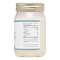 Vista 2 de Manteca de coco orgánica sin procesar, frasco de 16 onzas, de Jiva Organics