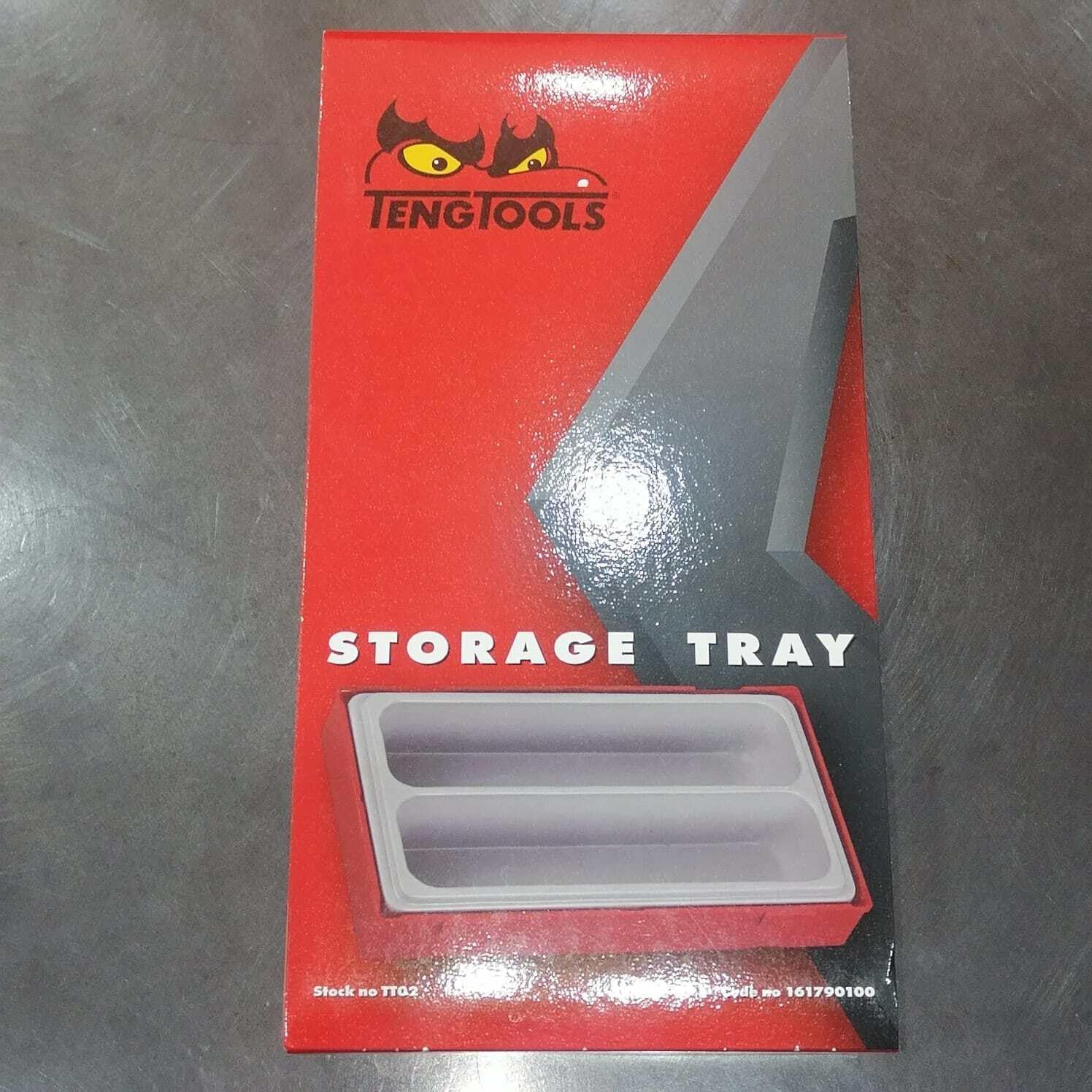 Teng Tools Empty Storage Tray With 2 Compartments - TT02, Silver