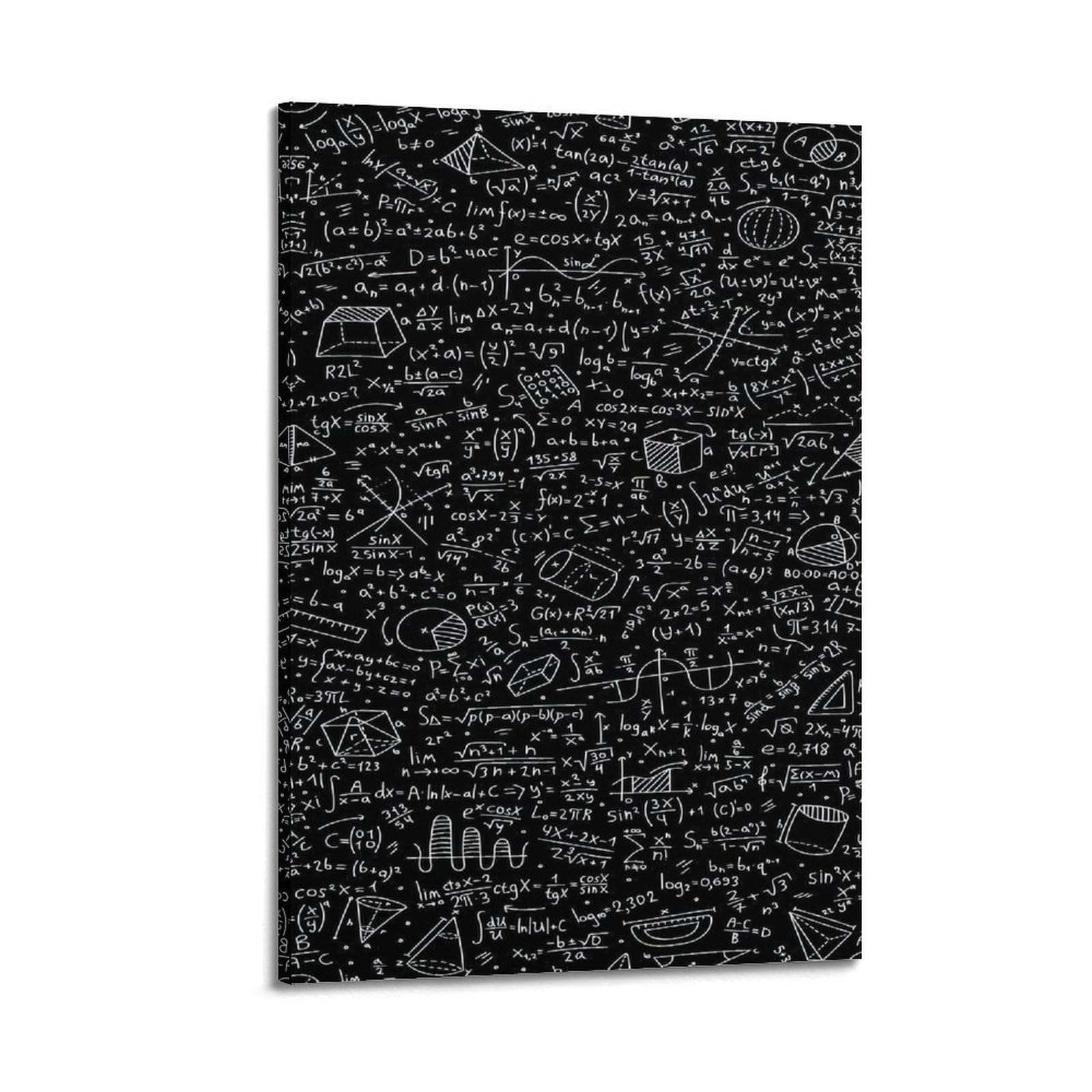 ESTE Vintage Mathematical Equations Artwork Poster Decorative Painting Canvas Modern Art Picture 24x36inch(60x90cm)