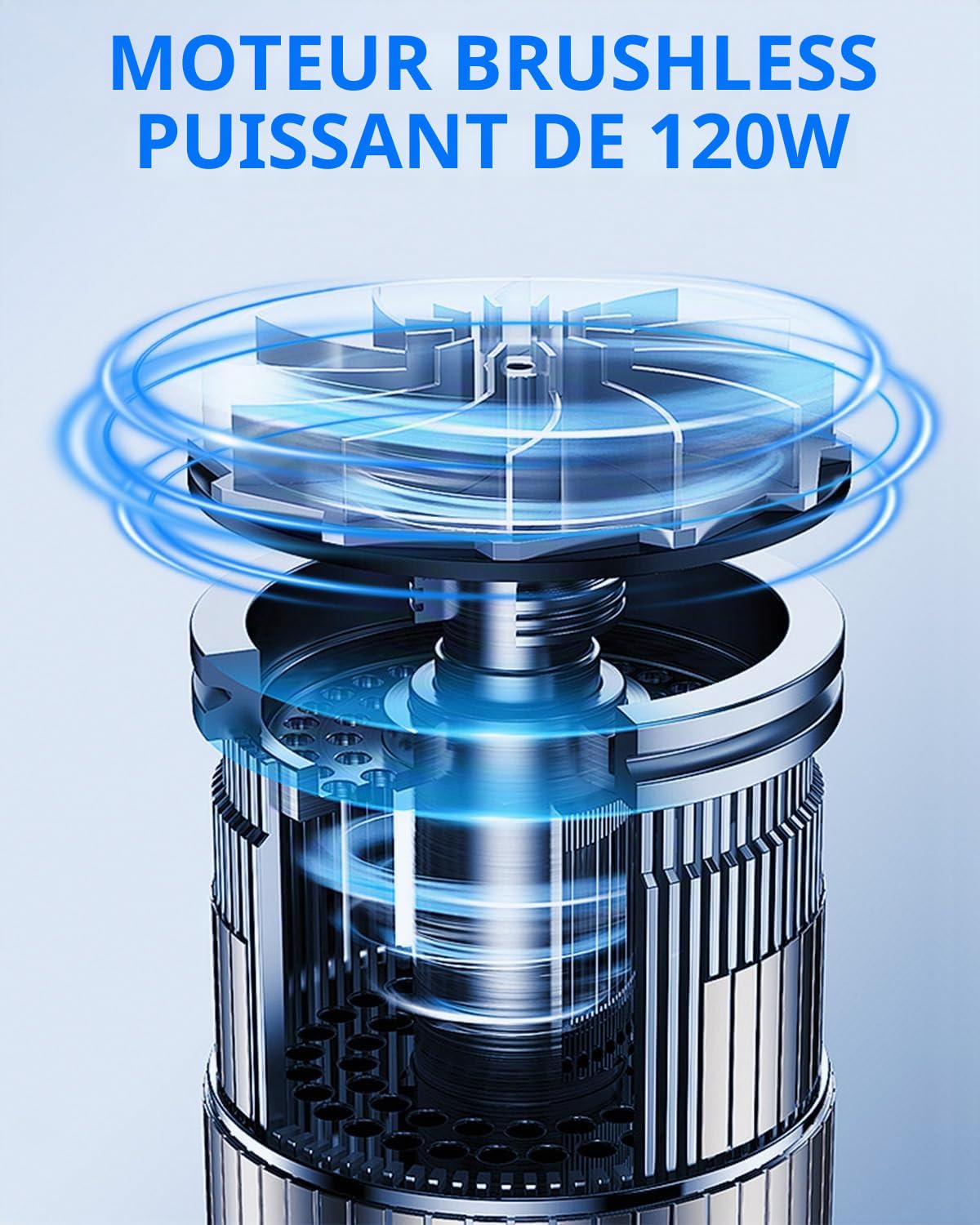 Neakhmer Aspirateur à Main sans Fil: 20000PA Aspirateur de Voiture