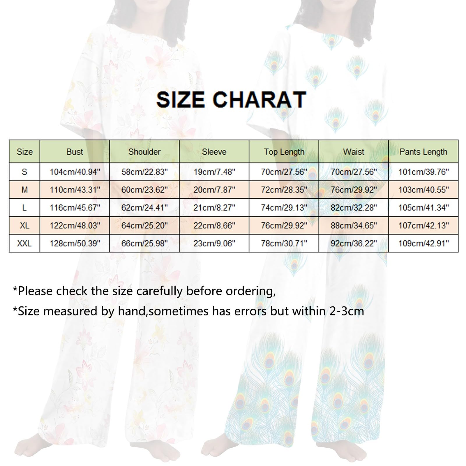 Generisch Vestito Da Donna Moda Girocollo Manica Corta Floreale Stampa T Shirt Top Camicia Con Tasca Pantaloni Casual 2 Pezzi Set Vestito Donna Elegante Festivo