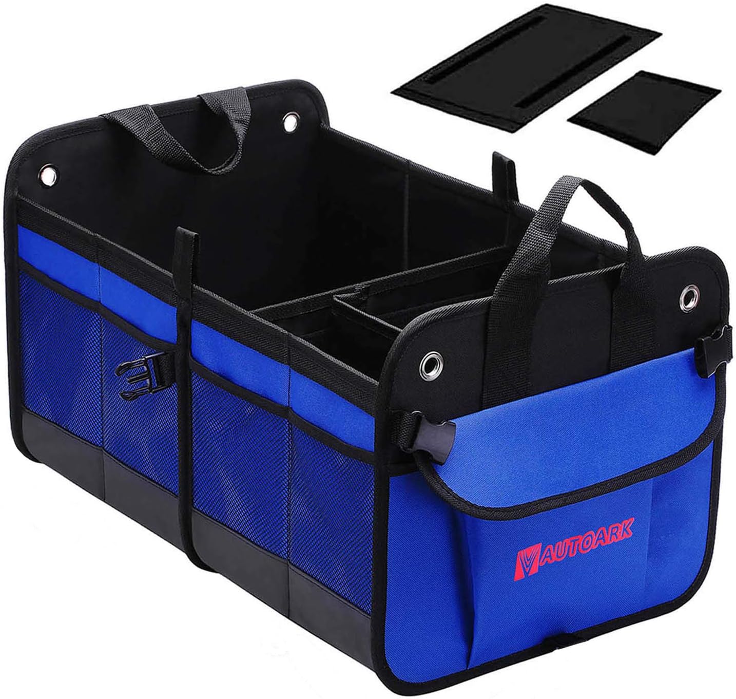 AUTOARK Multipurpose Car SUV Trunk Organizer with Removable Insulation Leakproof Cooler Bag,Durable Collapsible Adjustable Compartments Cargo Storage,AK-022