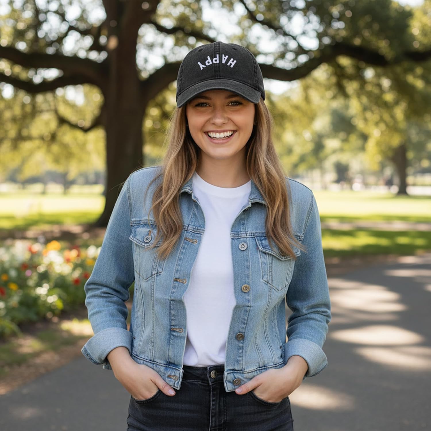 Funny Vintage Embroidered Classic Baseball Cap, Washed Cotton Retro Dad Hat for Men Women Casual Soft Brim Gift Idea image 3