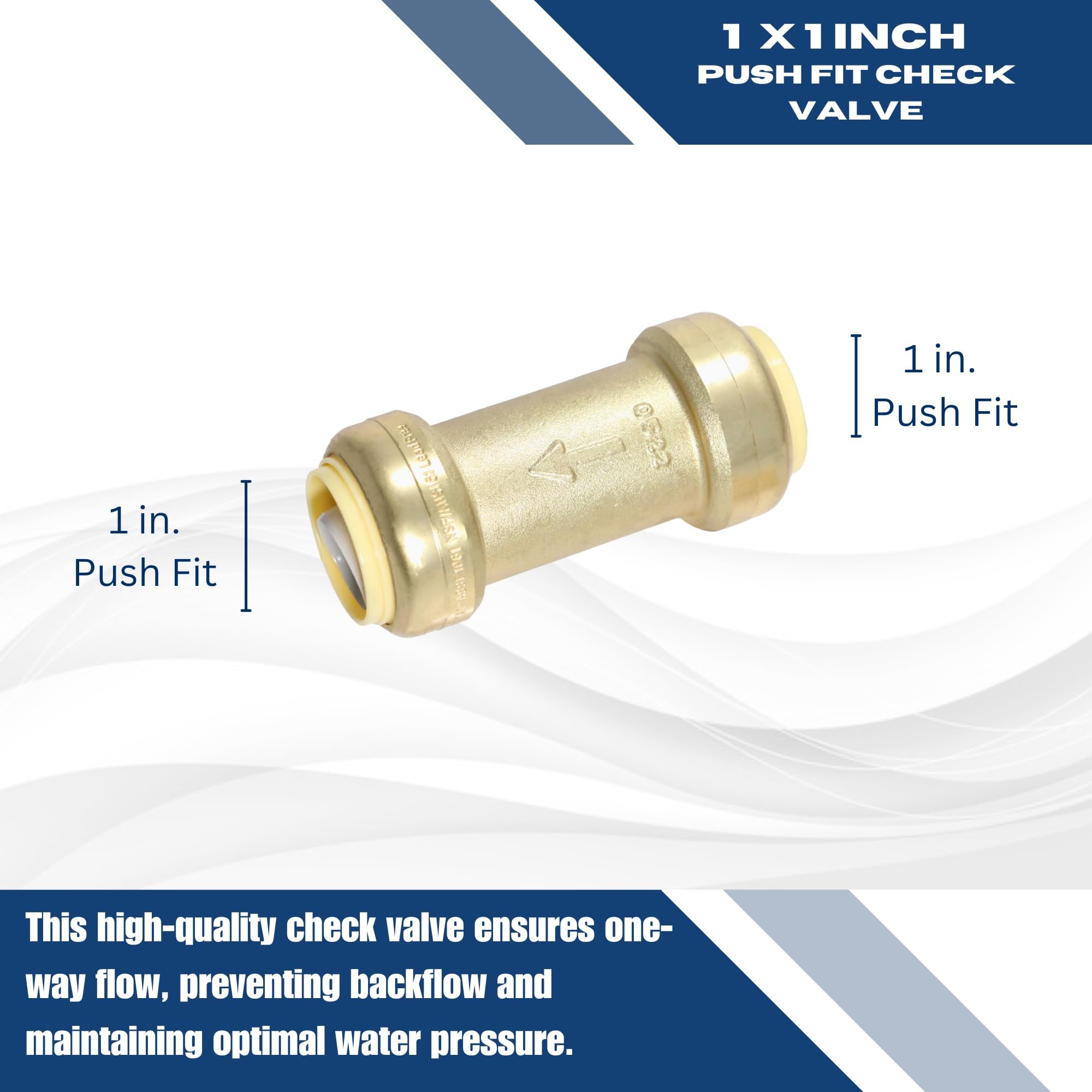 Lot De 50 Clapets Anti-retour XFITTING 3/4 - Push Fit / Push To Connect - Neuf En Emballage