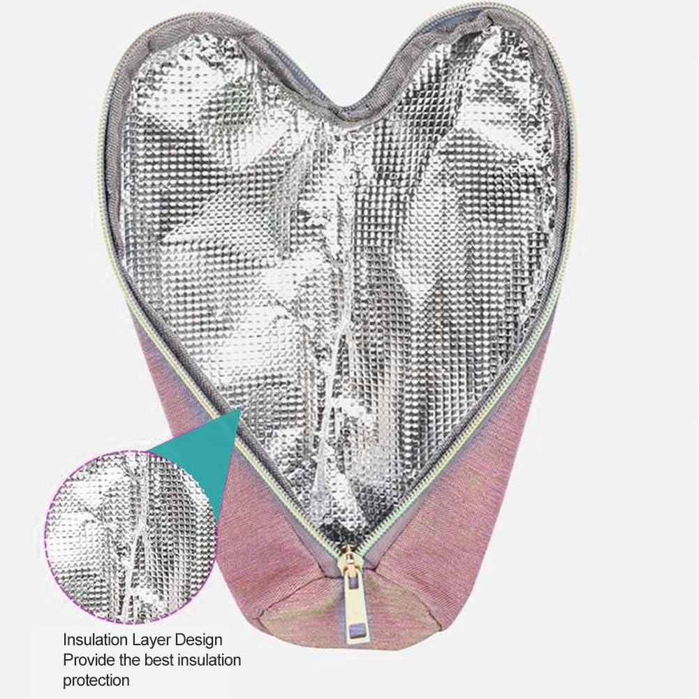 Borsa Termica Isotermica per Biberon, Mantiene la Temperatura Fino a 4 Ore (Rosa)