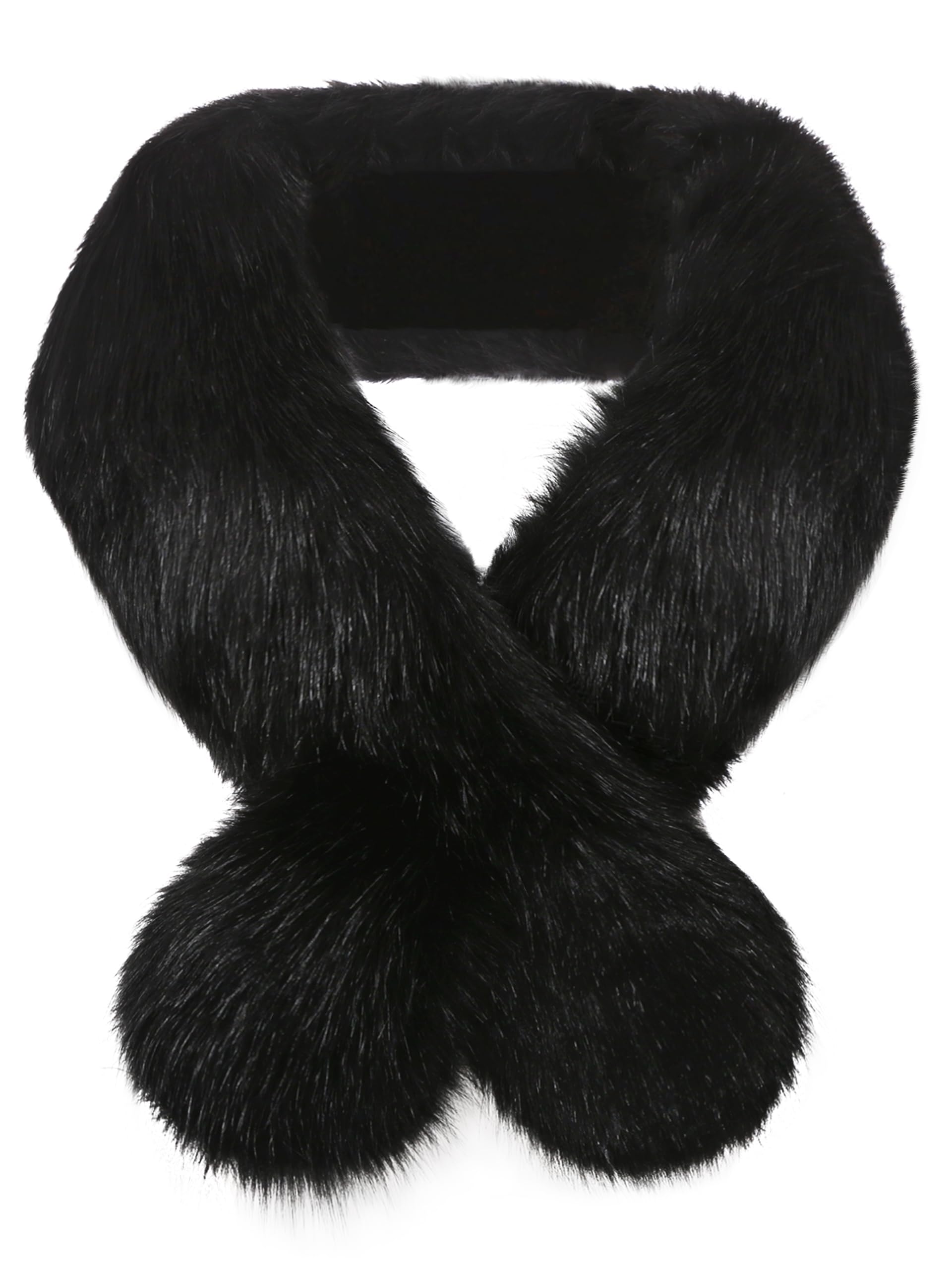 Soul Young Faux Fur Collar Women's Neck Warmer Scarf Wrap