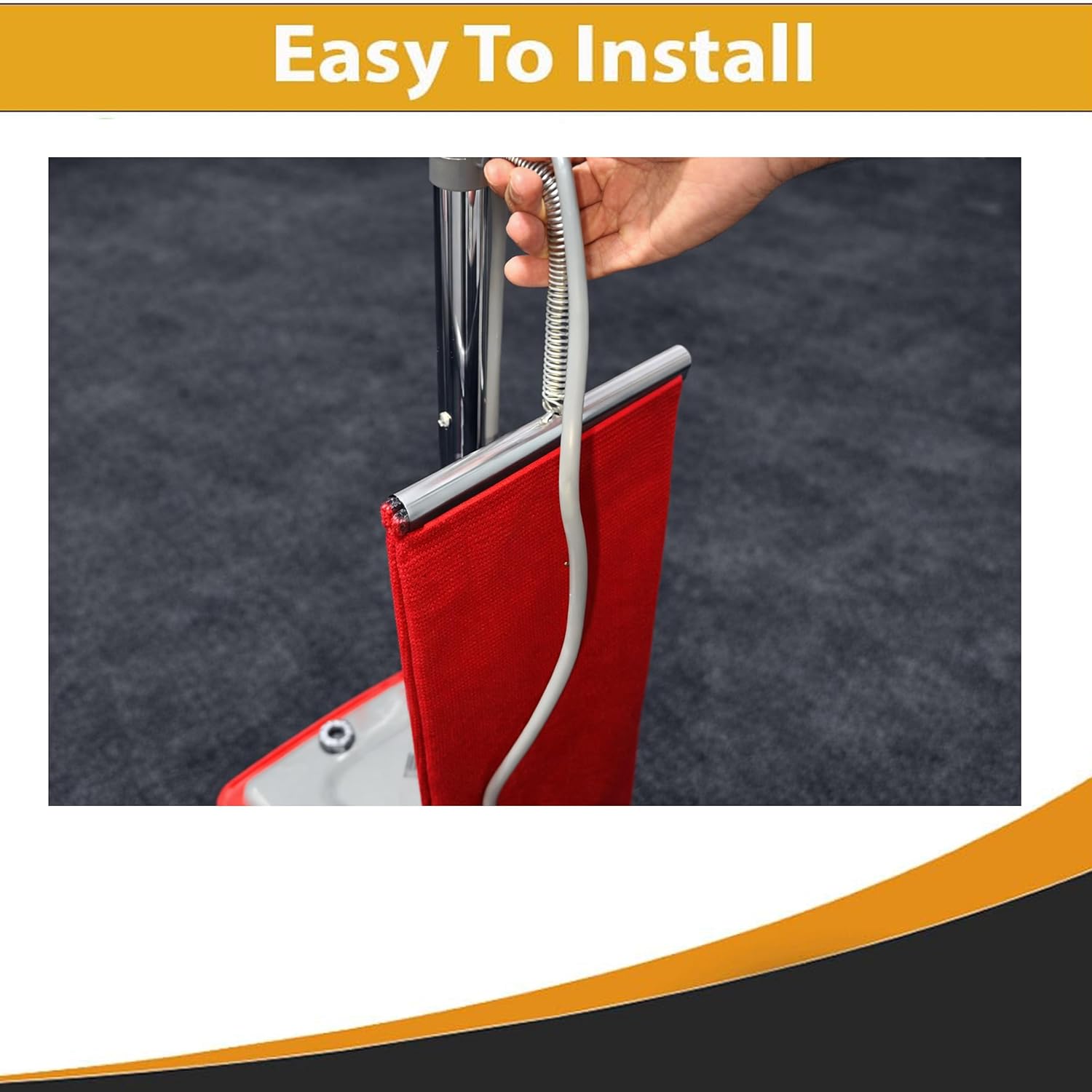 Replacement For Sanitaire SC679K, SC679J Tradition Upright Commercial Bagged Vacuum, Red Shakeout Bag Assembly Reusable Cloth Shake-Out Bag - 18 Qt Capacity 24716C-30