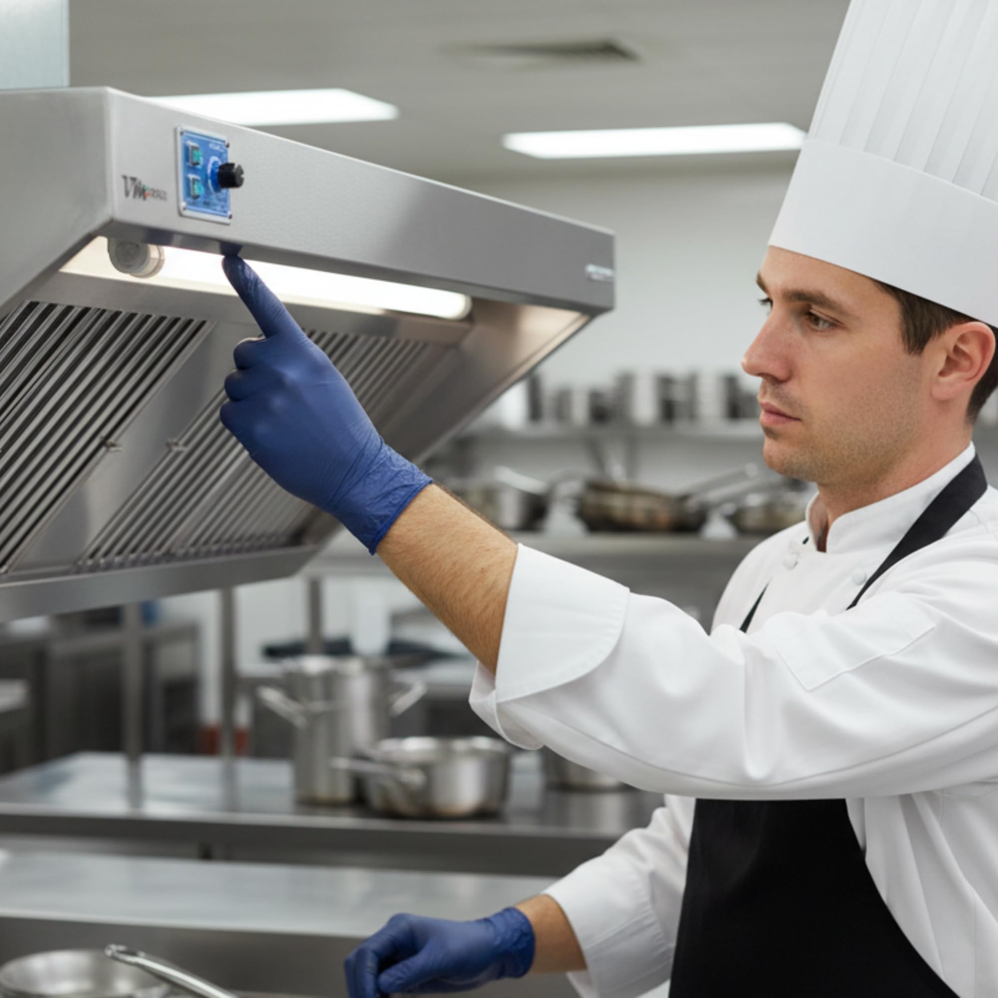 Drehzahlregler REM10A - 13 x 8,5 x 6 cm - Manuelle Ausführung - Kunststoffgehäuse IP54 - Dunstabzugshaube Ablufthaube Ventilator Drehzahlsteuerung Leistungsregler für Gastronomie