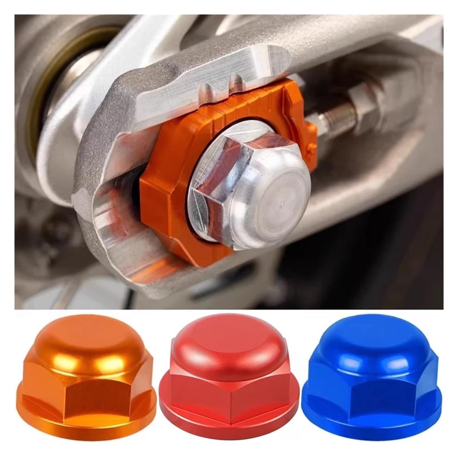 Écrou De Roue Arrière À Collerette M22x1,5 Compatible avec Les Modèles pour 125, 250, 300, 350, 450, SX, XC, SX-F, XC-F Et pour SMR (2023-2025). Remplace La Pièce A46010086000(Style C)