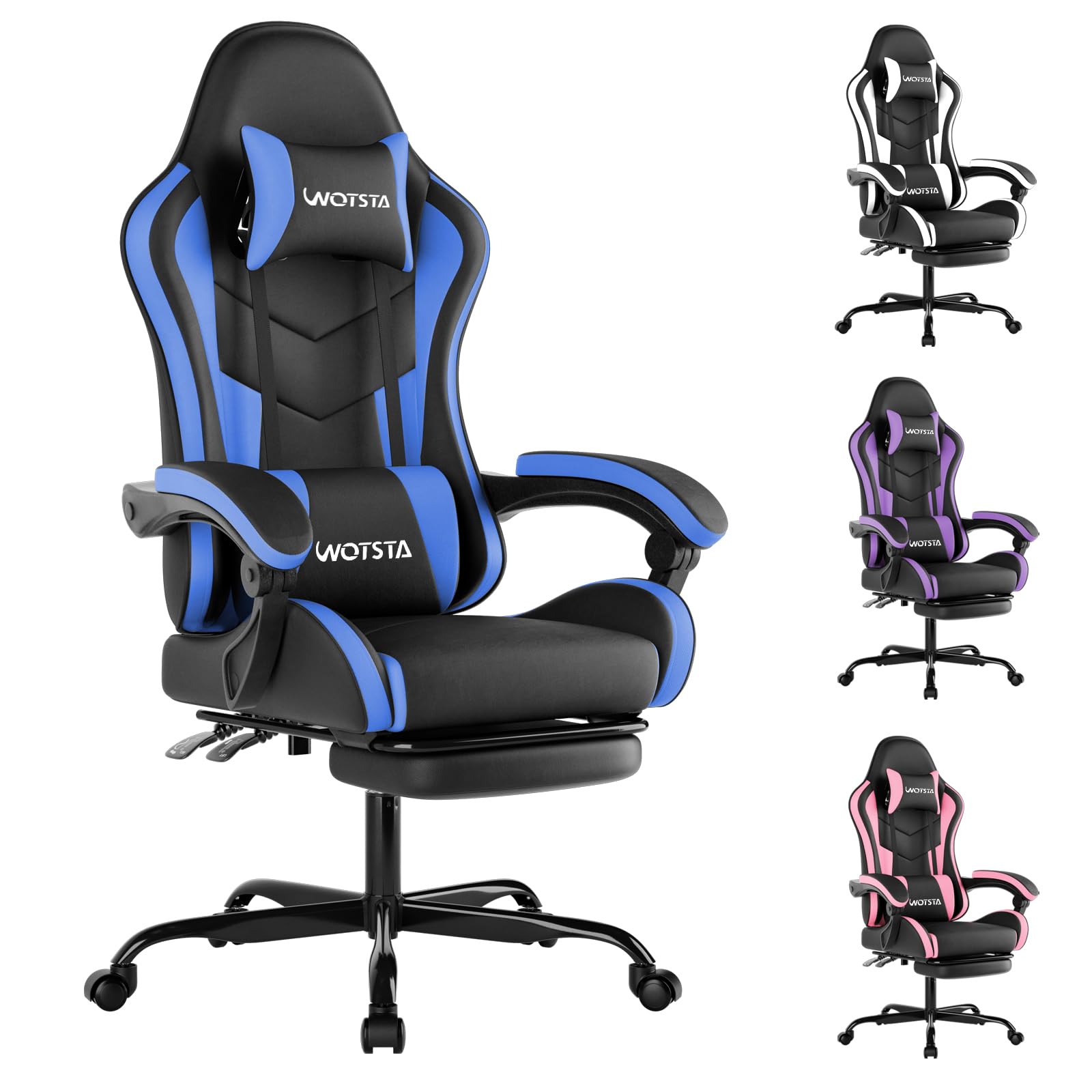 Gaming Chair with Footrest