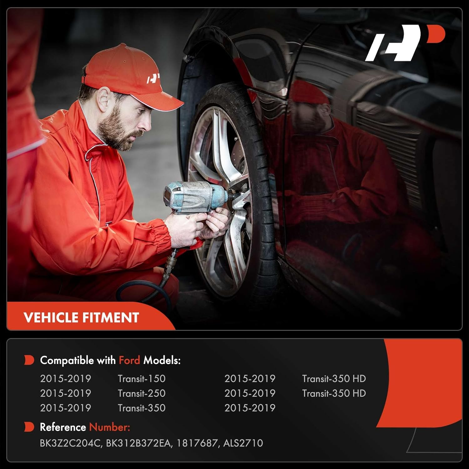 A-Premium ABS Wheel Speed Sensor Compatible with Ford Models - Transit-150 2017-2020/2015, Transit-250 2018-2020/2015, Transit-350 2015-2020- Rear Driver or Passenger Side, Replace# BK3Z2C204C