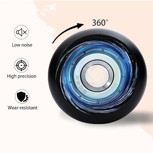 Miniatura 5 de Replacement Roller Wheels for Aero Pilates Reformer,Set of 4, Easy to Install, Smooth & Quiet, Black