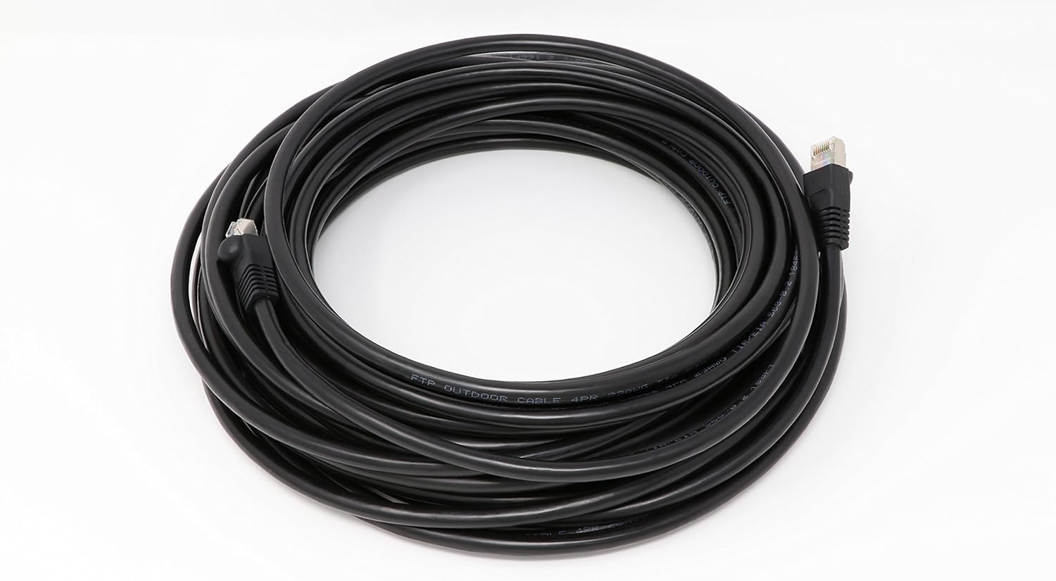 Ultra Spec Cables 100ft Cat6a Outdoor Waterproof Ethernet Cable Direct Burial (750MHz, 10Gb) Shielded (Pure Copper)