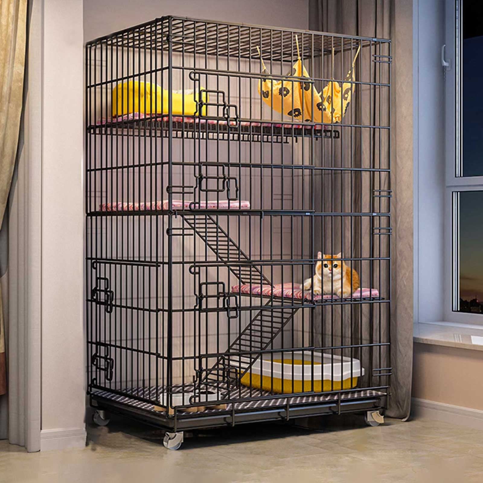 Cage pour chat d'extérieur : grand enclos de jardin sécurisé pour le jeu de votre chaton