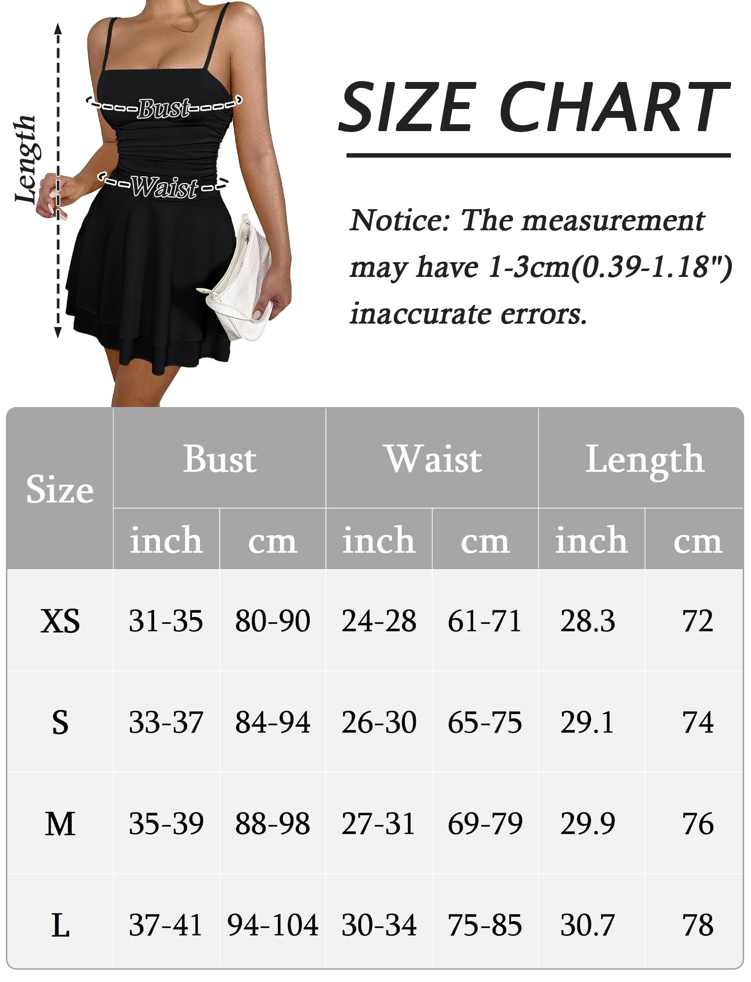 SEAUR Mini robe moulante à bretelles spaghetti pour femme avec fronces sexy dos nu et ourlet court à volants