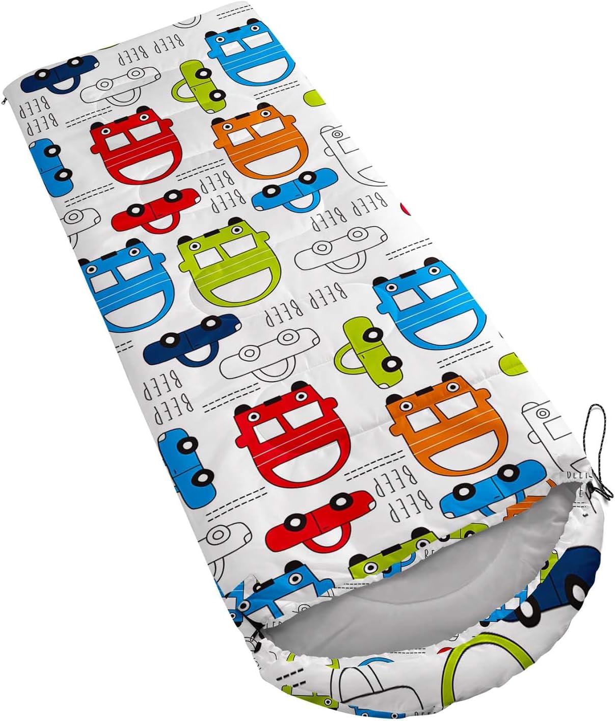 Axolotl Racing Car Sleeping Bag, 3 Season Warm Cool Weather, Extreme Sports Camping Sleeping Bag for Adult, Race Car Camping Backpacking for Indoor Outdoor Traveling Hiking Hunting Gear Equipment