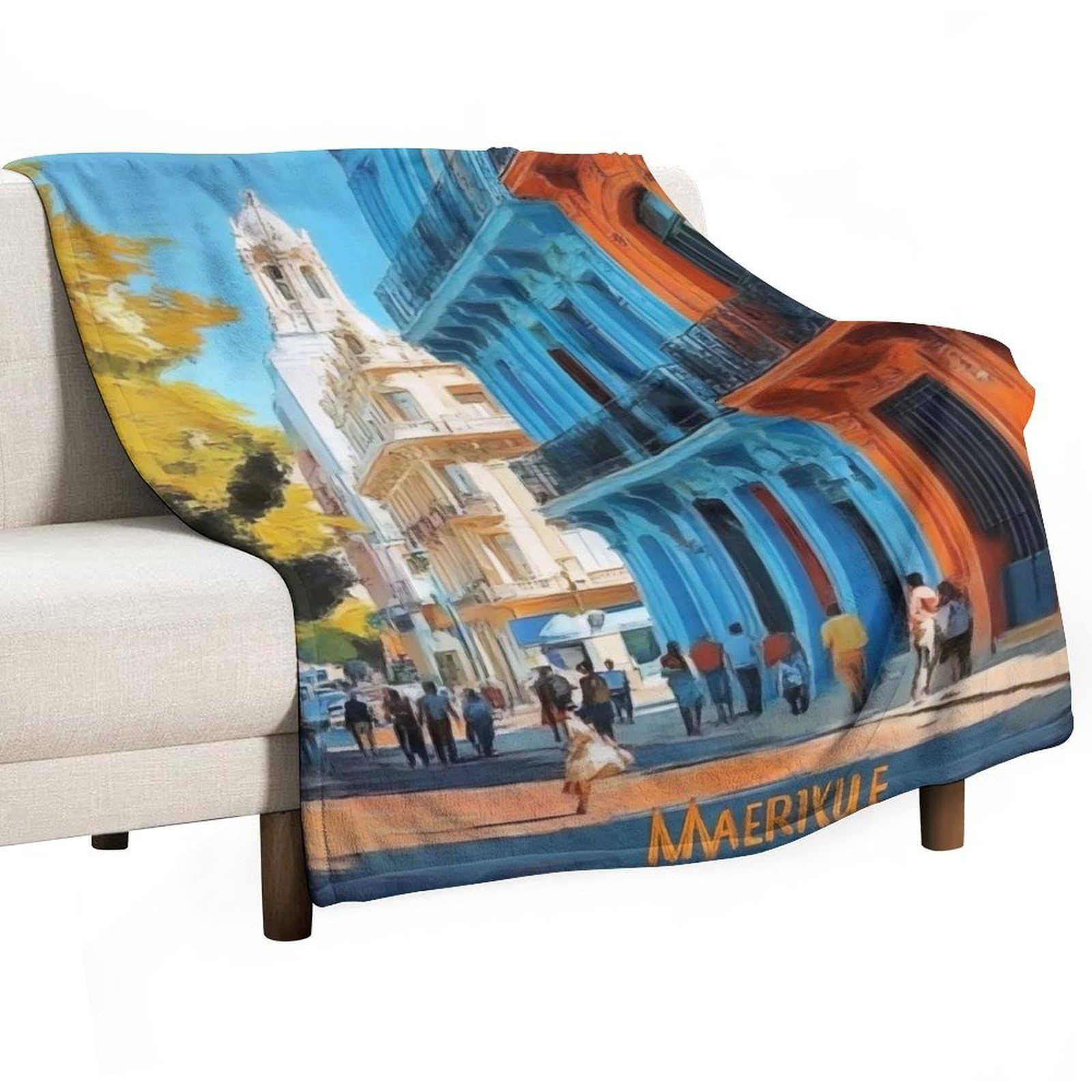 YHGSREUOH Buenos Aires (3) Flannel Blankets Fleece Soft Throw Lightweight Plush Gifts for Couch, Bed, Cozy Sofa Plush, Chair, Lovers 150x200cm(60x80in)