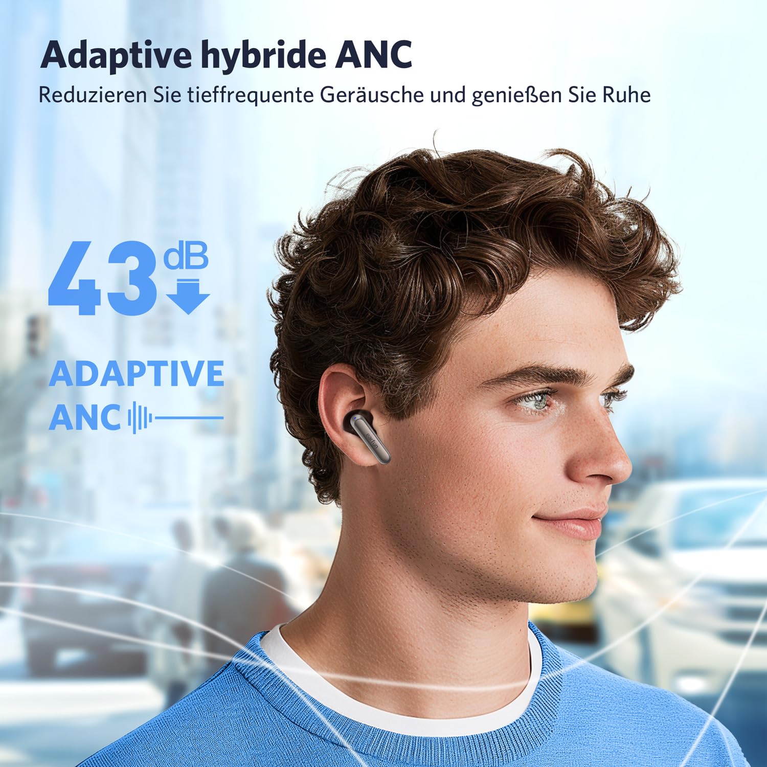 EarFun Air 2 NC Bluetooth Kopfhörer In Ear mit Noise Cancelling