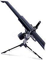 Vista 9 de GRIFFIN Soporte de micrófono con ruedas de 11 pies de alto (edición extendida Xheight) con brazo telescópico y base de trípode, soporte con ruedas