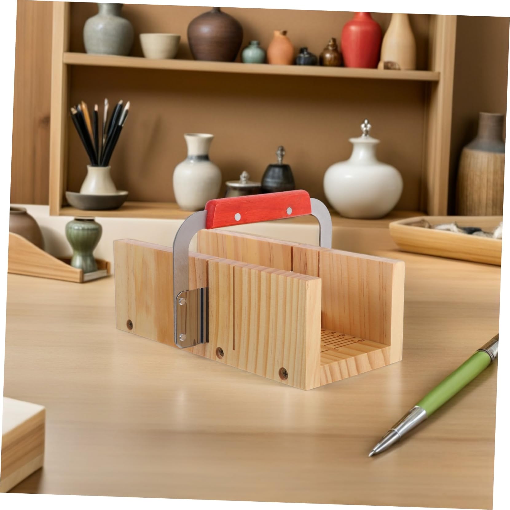 Gatuida Porta Sapone in Legno Pialla Smussatrice per Saponi Affettatrice per Sapone in Inossidabile e Stampi per Produzione per Casa e Piccoli Laboratori