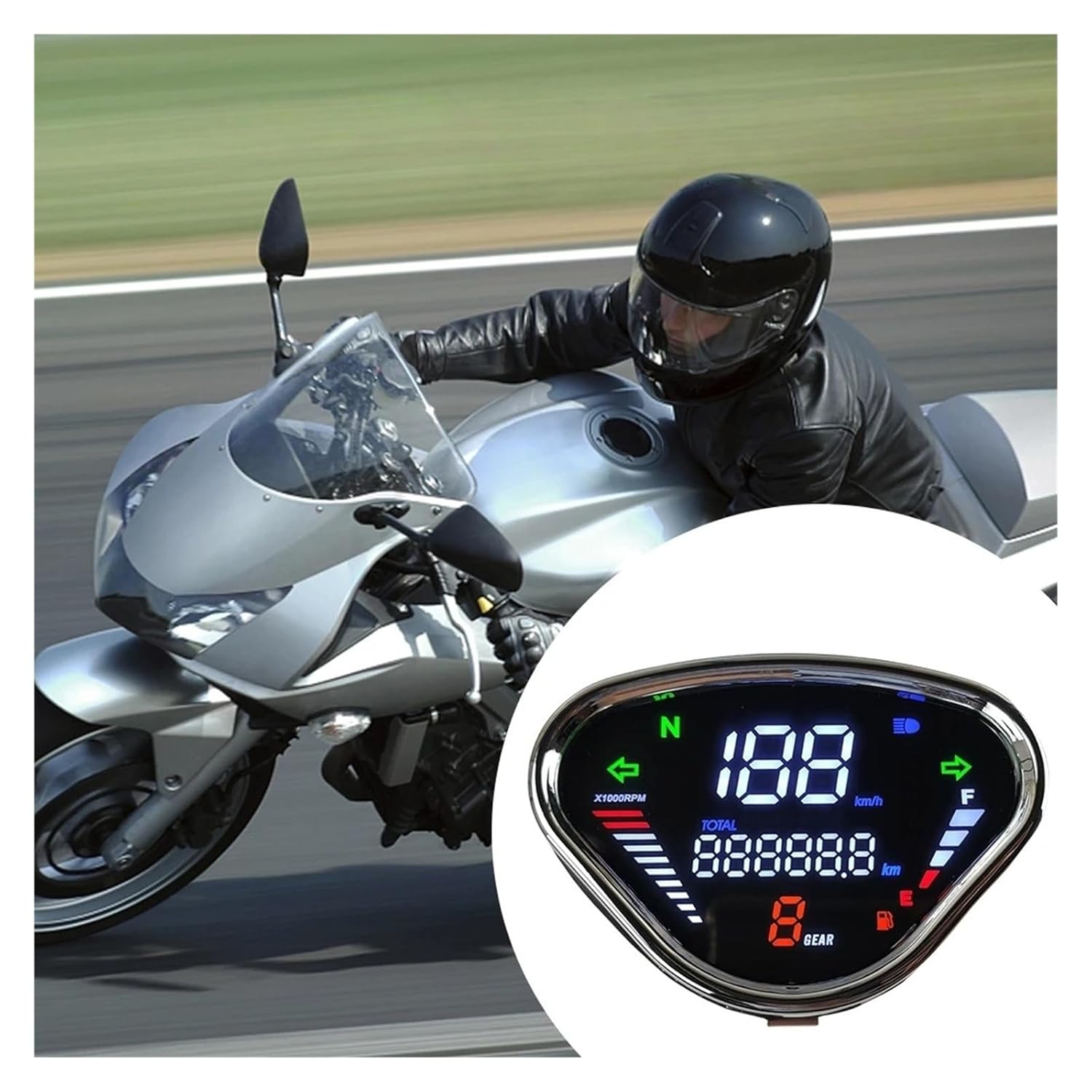 Motorcycle Speedometer Tachometer Motorcycle Meter Speedometer Digital Dashboard Tachometer for HO&ND&A DAX 70 DAX70 70 DAX ST50 ST70 CT50 CT70 CT90 CL50
