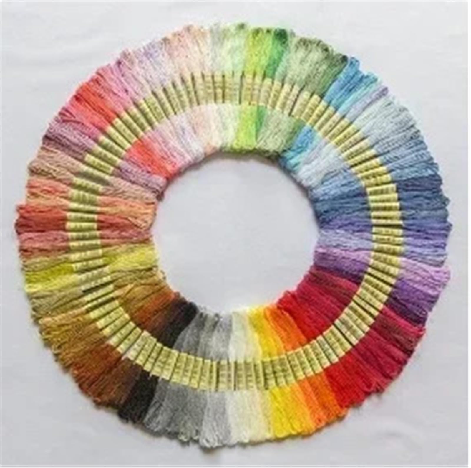 Stickgarne, 4/8 Set, DMC Kreuzstich, Baumwoll-Stickgarn, Nähknäuel, Handwerk, 50 Anker, ähnlich wie Zahnseide (8 x 50 Stück, zufällig)