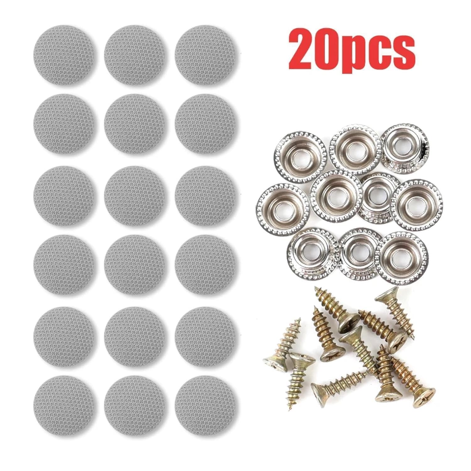 Car Retainer Fastener Clips Car Ceiling Buckles Fixing Clips Car Interior Roof Screw Rivet Retainer Fastener(10Pcs Grey)
