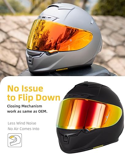 Miniatura 10 de Visera RF-1200 RF 1200, visera de casco X14 compatible con RF-1200 CWR-1 X14 Z7 X-Spirit (humo profundo)