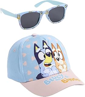 CERDÁ LIFE'S LITTLE MOMENTS Gorra y Gafas de Sol Bluey Set Infantil Original para Niñ@s Unisex